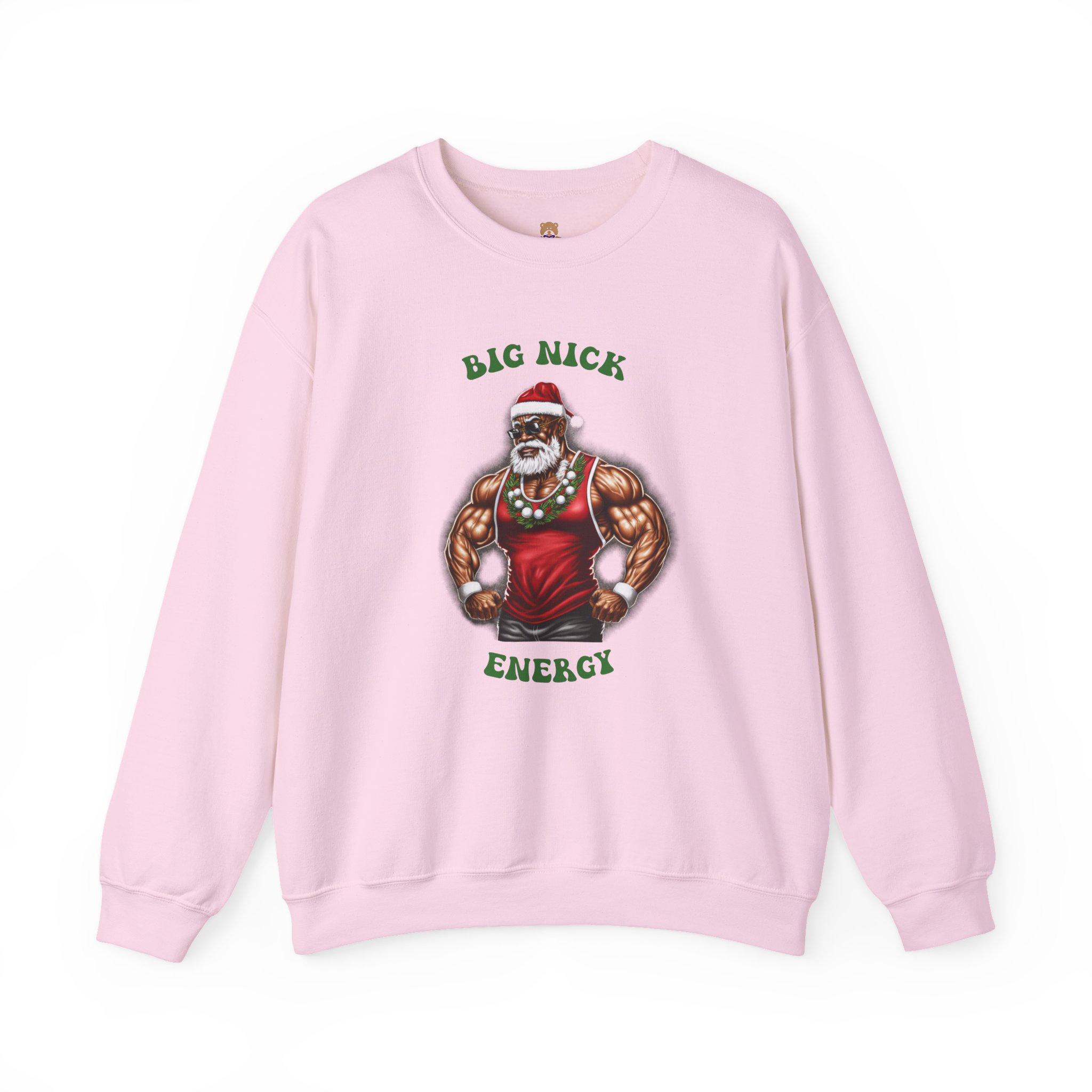 Big Nick Energy Crewneck Sweatshirt | Faith-Inspired Christian Apparel Unisex Family Holiday Sweatshirt Gift for Her or Him - Image 5