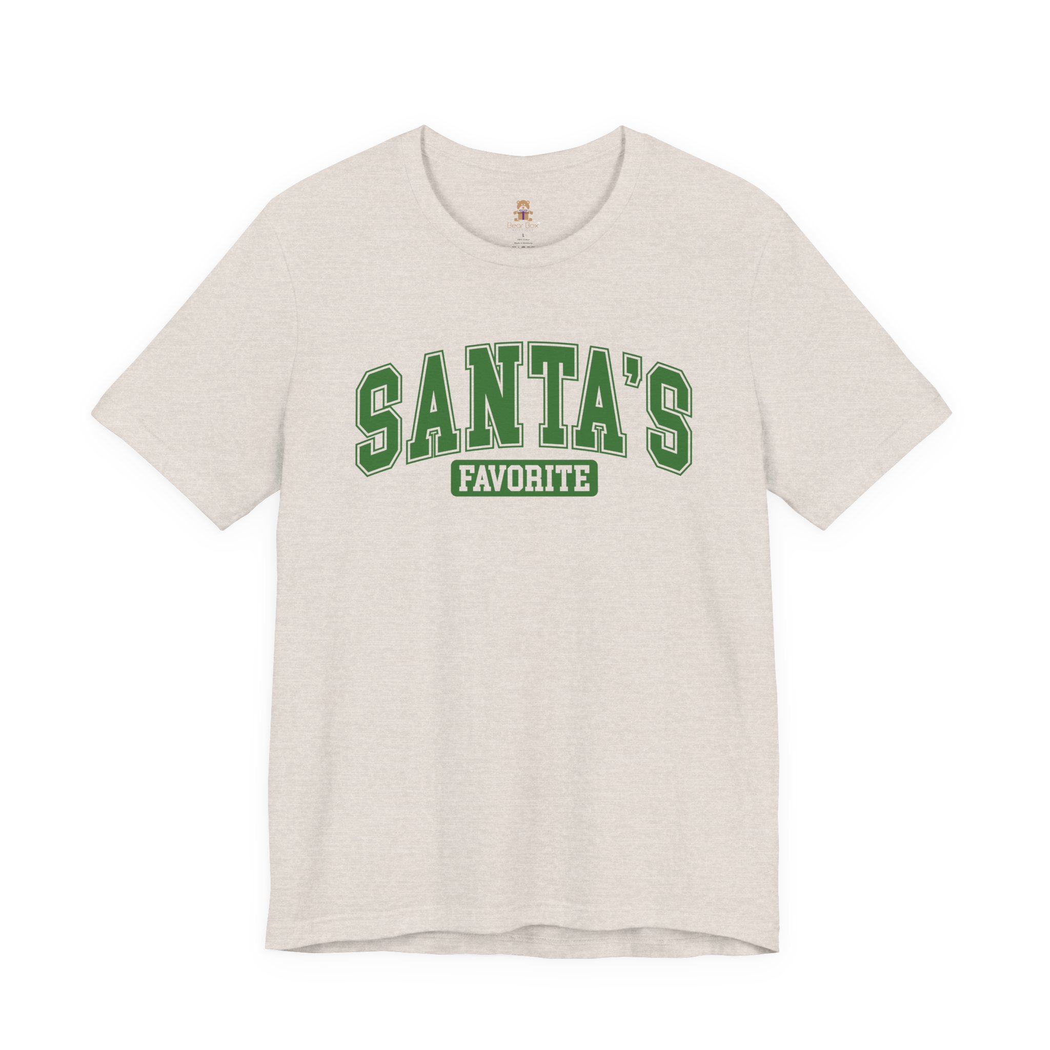 Santa’s Favorite Christmas Tee | Classic T-Shirt Unisex Jersey Short Sleeve by Bear Box Boutique - Image 5