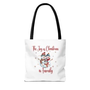 The Joy of Christmas is Family Tote Bag by Bear Box Boutique