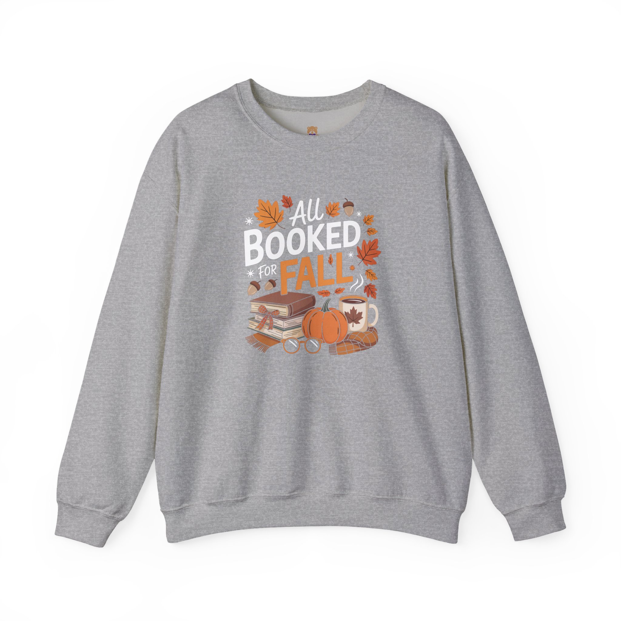 All Booked for Fall Crewneck Sweatshirt | Faith-Inspired Christian Apparel Unisex Family Holiday Sweatshirt Gift for Her or Him - Image 7