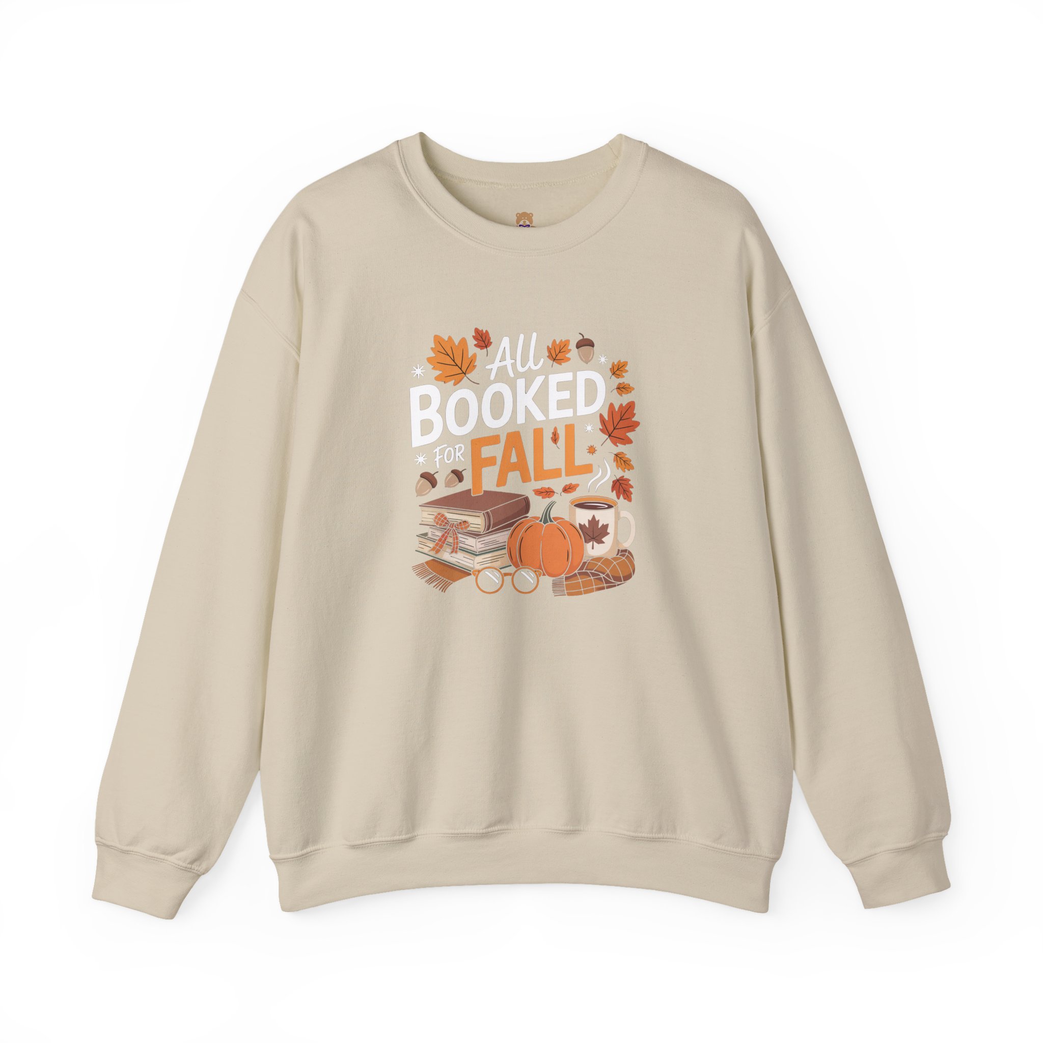All Booked for Fall Crewneck Sweatshirt | Faith-Inspired Christian Apparel Unisex Family Holiday Sweatshirt Gift for Her or Him