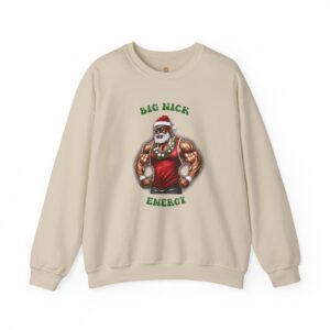 Big Nick Energy Crewneck Sweatshirt | Faith-Inspired Christian Apparel Unisex Family Holiday Sweatshirt Gift for Her or Him