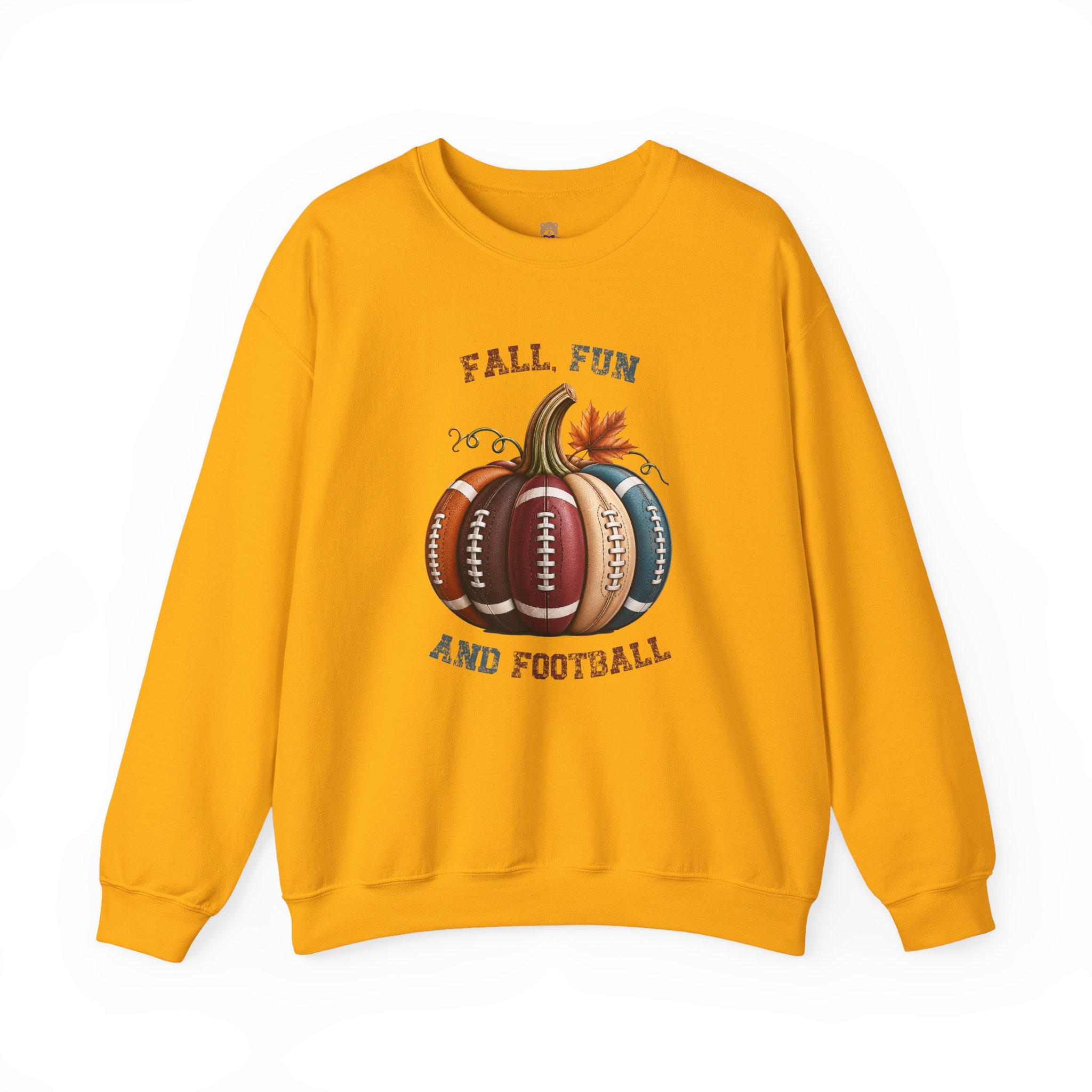Fall, Fun & Football Crewneck Sweatshirt | Faith-Inspired Christian Apparel Unisex Family Holiday Sweatshirt Gift for Her or Him - Image 4