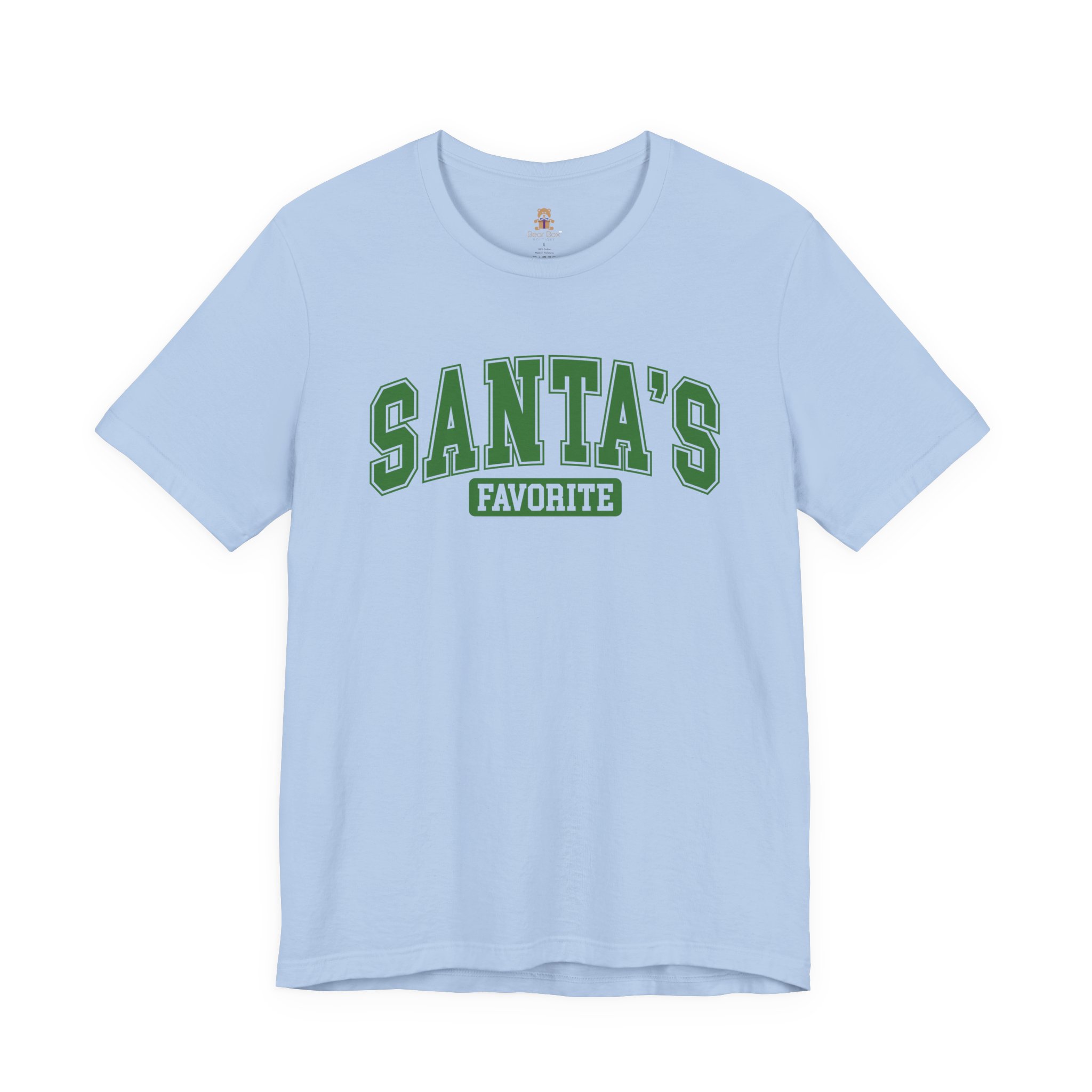 Santa’s Favorite Christmas Tee | Classic T-Shirt Unisex Jersey Short Sleeve by Bear Box Boutique - Image 6