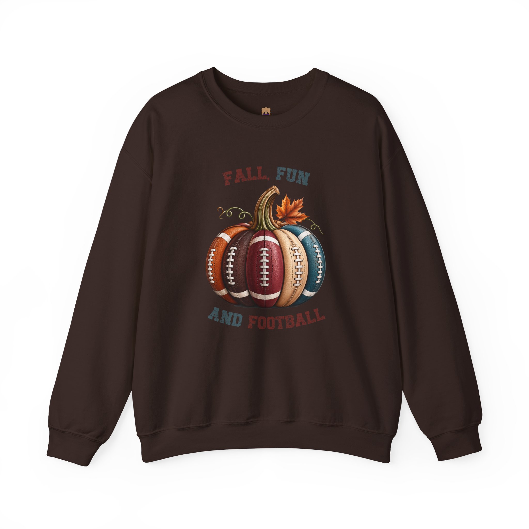 Fall, Fun & Football Crewneck Sweatshirt | Faith-Inspired Christian Apparel Unisex Family Holiday Sweatshirt Gift for Her or Him - Image 6
