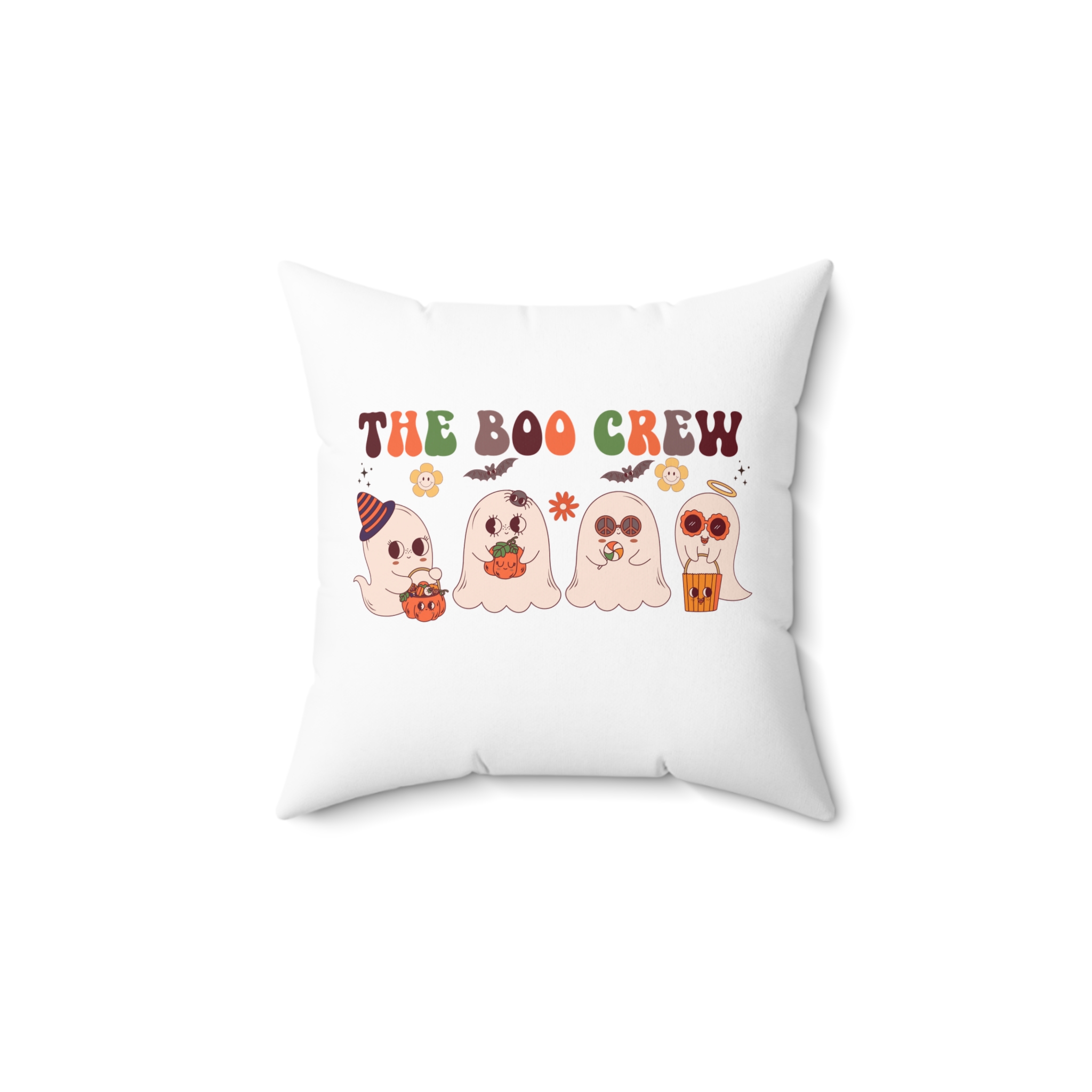 The Boo Crew Halloween Pillow by Bear Box Boutique